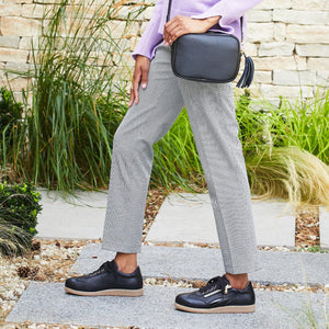 Shoes Swirl: Black Leather & Patent Sole Bliss USA