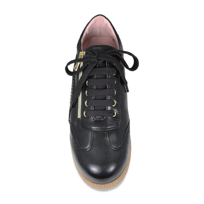 Shoes Swirl: Black Leather & Patent Sole Bliss USA