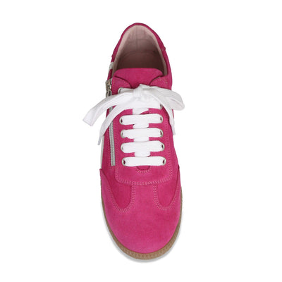 Shoes Swirl: Fuchsia Suede Sole Bliss USA