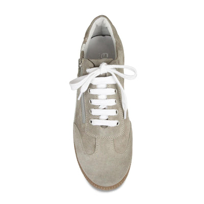 Shoes Swirl: Taupe Suede Sole Bliss USA