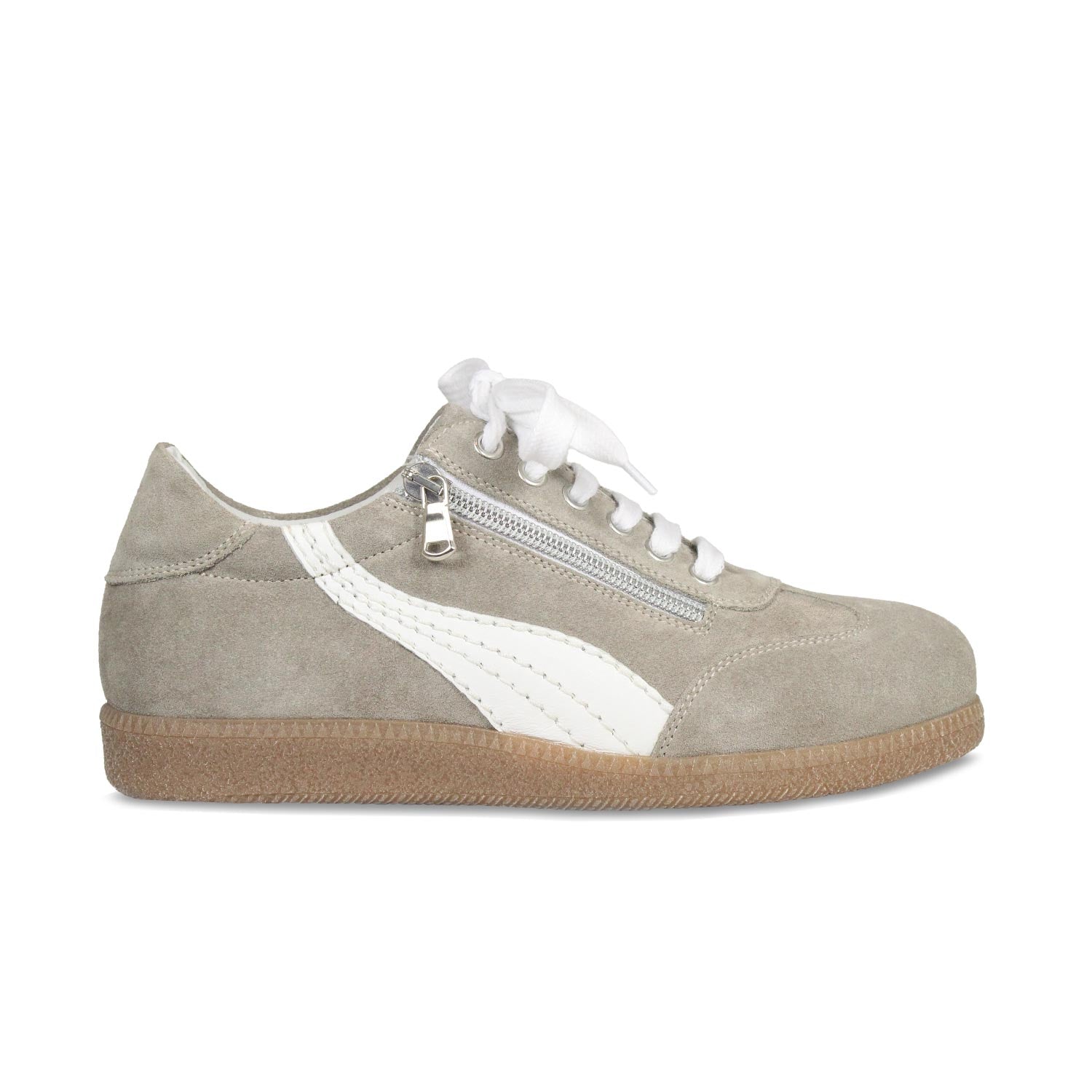 Swirl: Taupe Suede Shoes Sole Bliss
