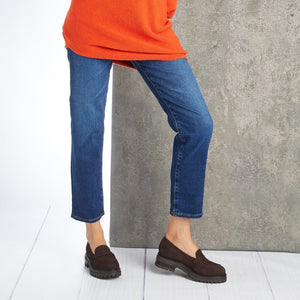 Shoes Talent: Chocolate Suede Sole Bliss USA