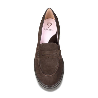Shoes Talent: Chocolate Suede Sole Bliss USA