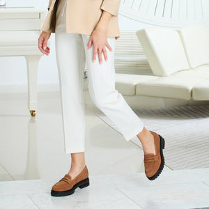 Shoes Talent: Tan Suede Sole Bliss USA