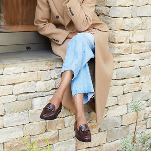 Shoes Tamara: Brown Snake Print Leather Sole Bliss USA