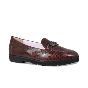 Shoes Tamara: Brown Snake Print Leather Sole Bliss USA
