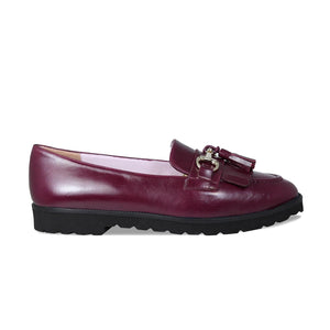 Shoes Tanner: Plum Leather Sole Bliss USA