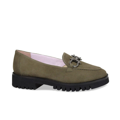 Terri: Olive Suede - Fashionable, Wide Fit Loafers | Sole Bliss – Sole ...