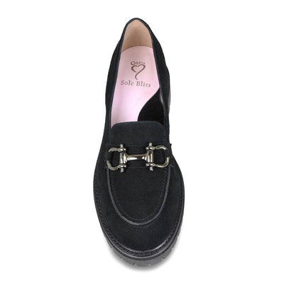 Shoes Tower: Black Suede Sole Bliss USA