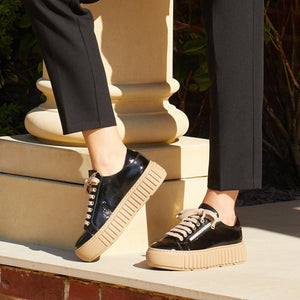 Shoes Track: Black Patent Leather Sole Bliss USA