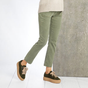 Shoes Track: Olive Suede Sole Bliss USA