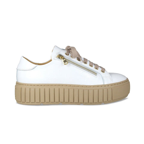 Track: White Patent Leather White Platform Sneakers Sole Bliss