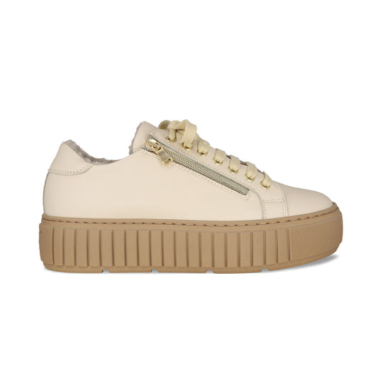 Track-Fur: Cream Leather