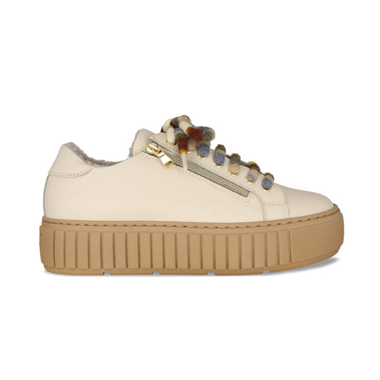 Track-Fur: Cream Leather