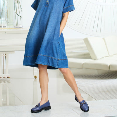 Shoes Treasure: Denim Leather Sole Bliss USA