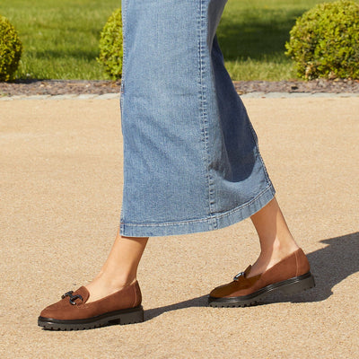 Shoes Treasure: Tobacco Suede Sole Bliss USA