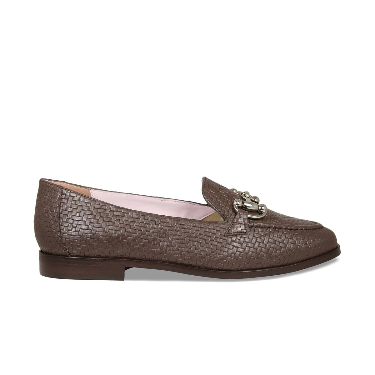 Triumph: Mocha Weave Leather Shoes Sole Bliss