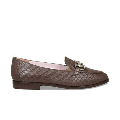 Shoes Triumph: Mocha Weave Leather Sole Bliss USA