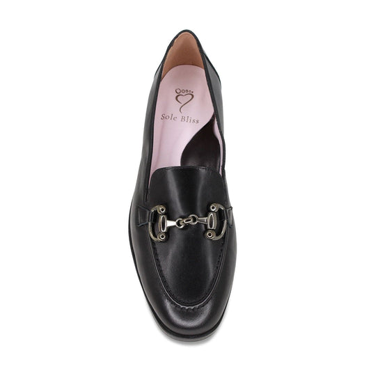 Triumph: Black Leather Shoes Sole Bliss
