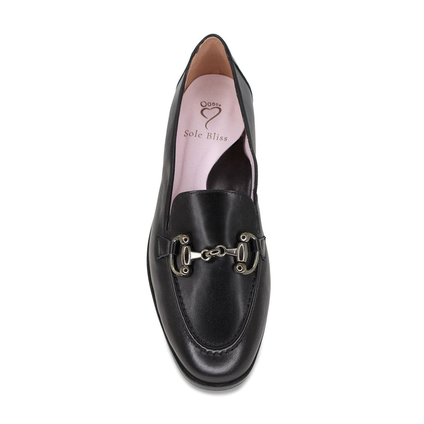 Triumph: Black Leather Shoes Sole Bliss