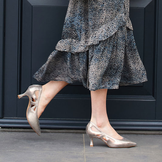 Camille: Metallic Suede