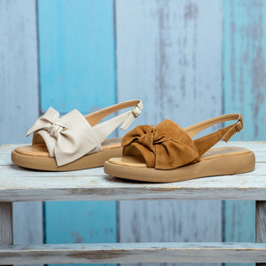 Shoes Bonnie: Tan Suede Sole Bliss USA
