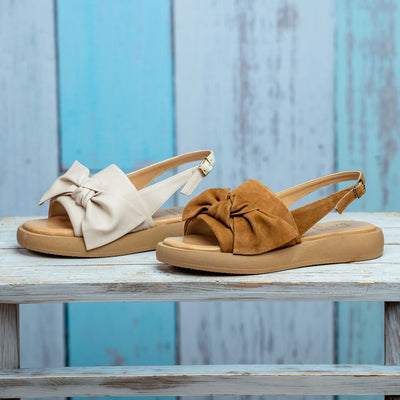 Shoes Bonnie: Cream Leather Sole Bliss USA