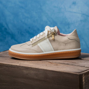 Uptown: Pale Taupe Leather Shoes Sole Bliss