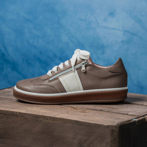 Shoes Uptown: Mocha Leather Sole Bliss USA