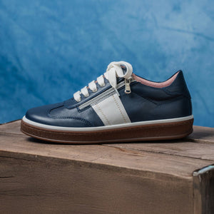 Shoes Uptown: Navy Leather Sole Bliss USA