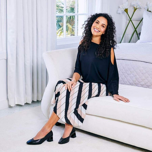 Valencia: Black Leather & Patent Shoes Sole Bliss