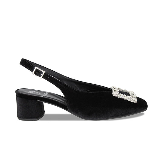 Venezia: Black Velvet Shoes Sole Bliss