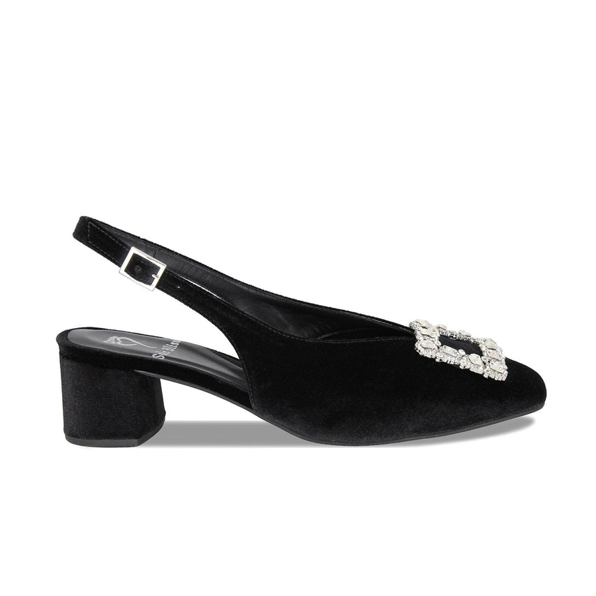 Venezia: Black Velvet Shoes Sole Bliss