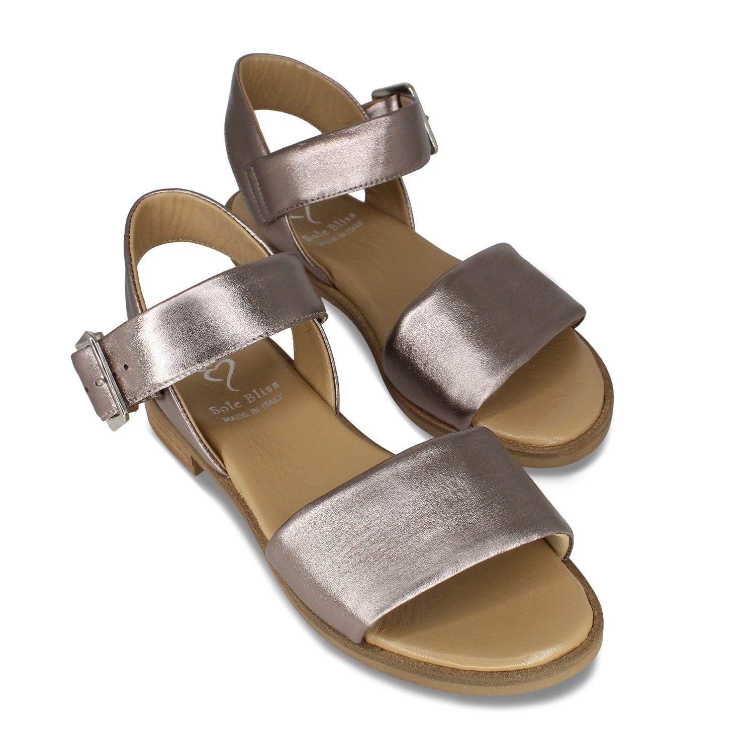 Walkway: Bronze Leather Shoes Sole Bliss