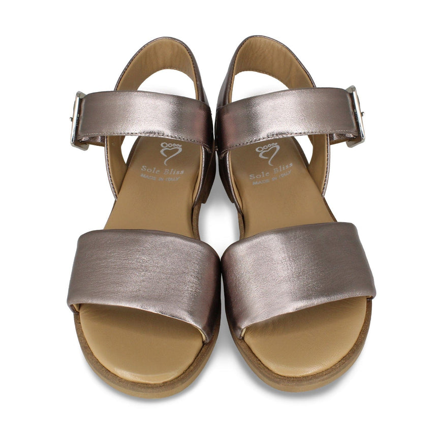 Walkway: Bronze Leather Shoes Sole Bliss