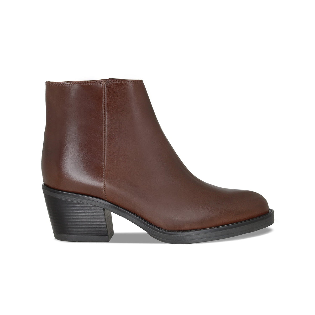 Winona: Chestnut Leather Boots Sole Bliss