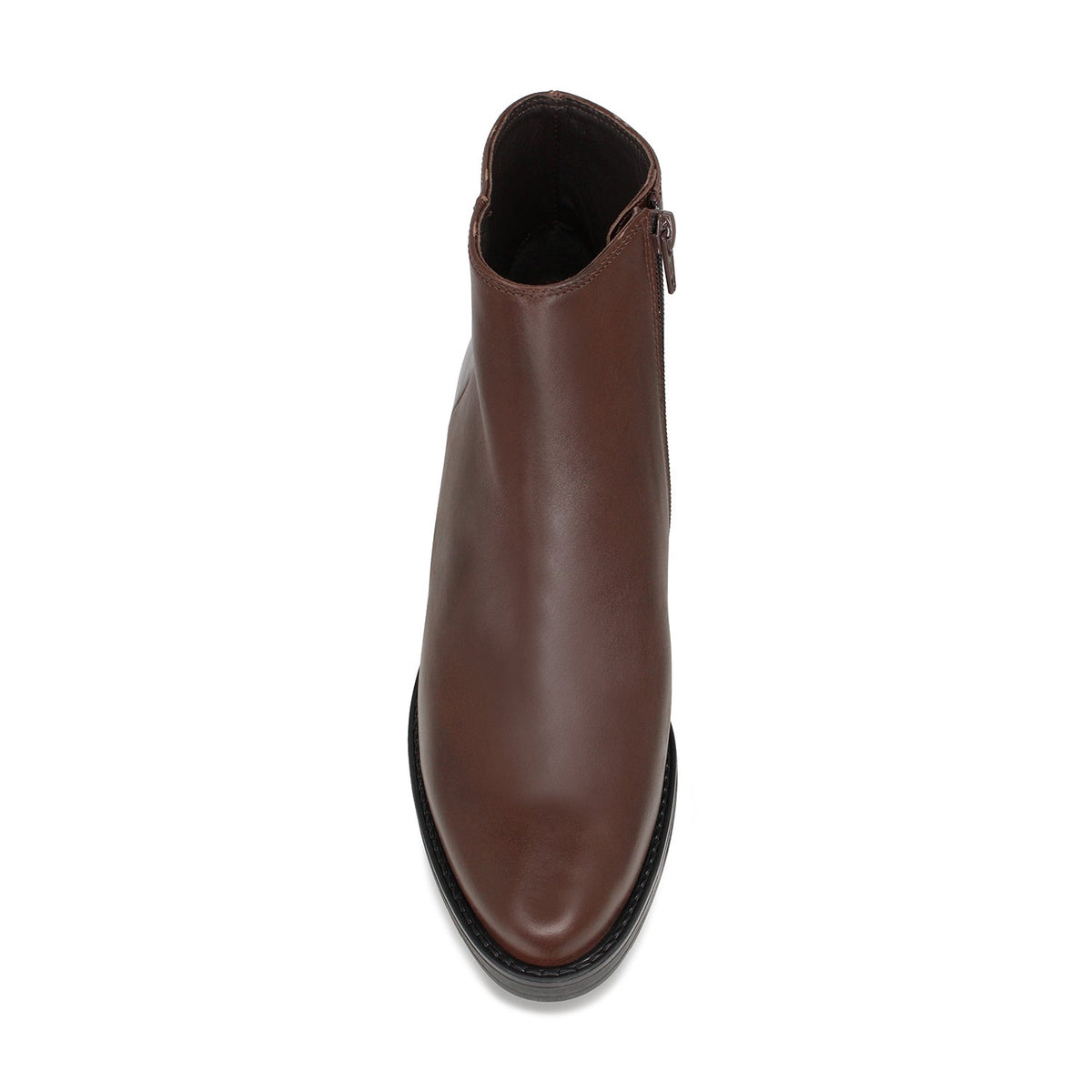 Winona: Chestnut Leather Boots Sole Bliss