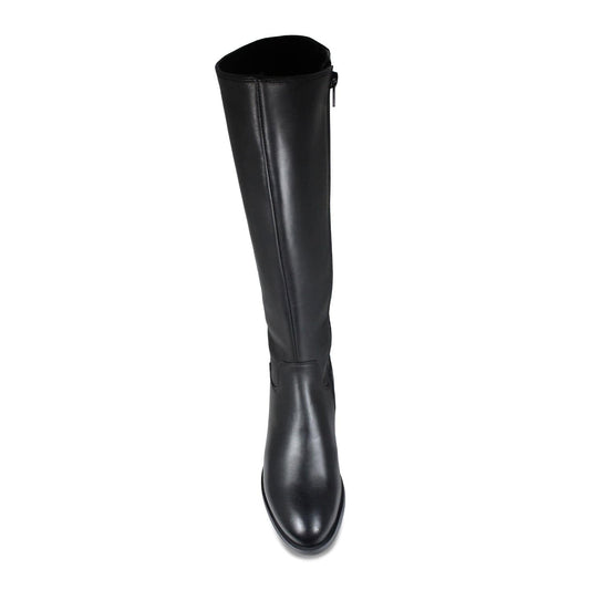Zara: Black Leather Boots Sole Bliss