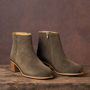 Boots Zen: Truffle Suede Sole Bliss USA