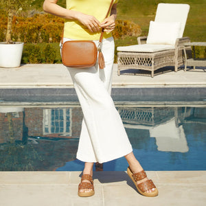 Shoes Bobbi: Tan Leather Sole Bliss USA