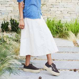 Shoes Diva-Star: Chocolate Suede & Cream Leather Sole Bliss USA