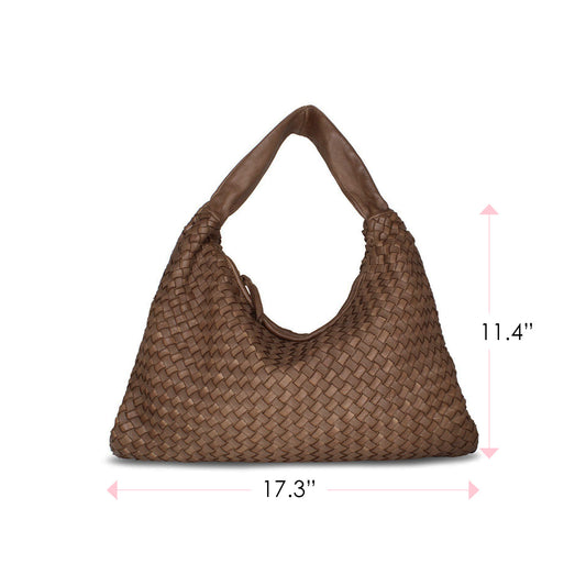 Blythe: Taupe Weave Leather