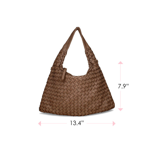 Bronte: Taupe Weave Leather