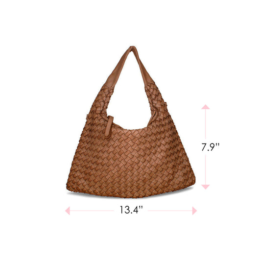 Bronte: Tan Weave Leather