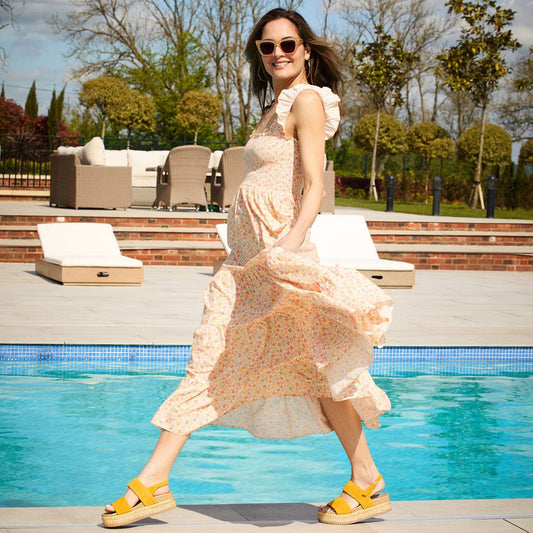 Bea: Sunflower Suede Shoes Sole Bliss