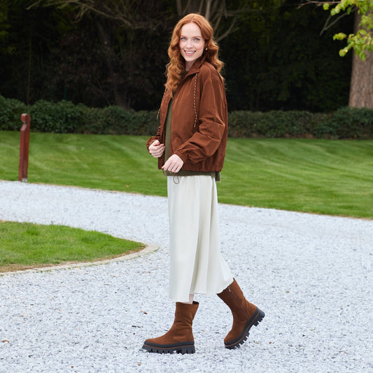 Fen: Tan Suede Boots Sole Bliss