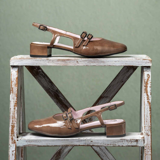 Opera: Mocha Patent Leather Shoes Sole Bliss