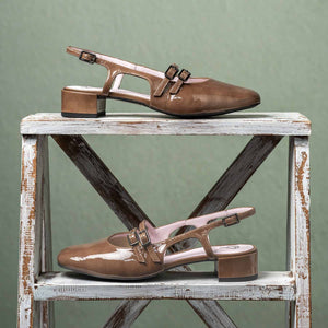 Shoes Opera: Mocha Patent Leather Sole Bliss USA