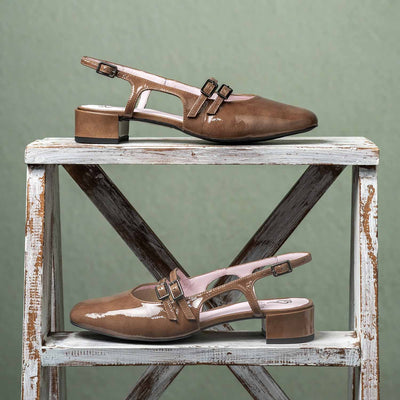Shoes Opera: Mocha Patent Leather Sole Bliss USA