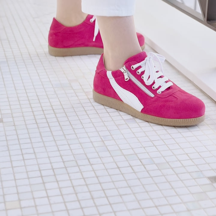 Swirl: Fuchsia Suede
